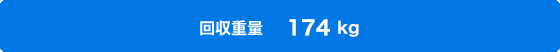 回収重量 174kg